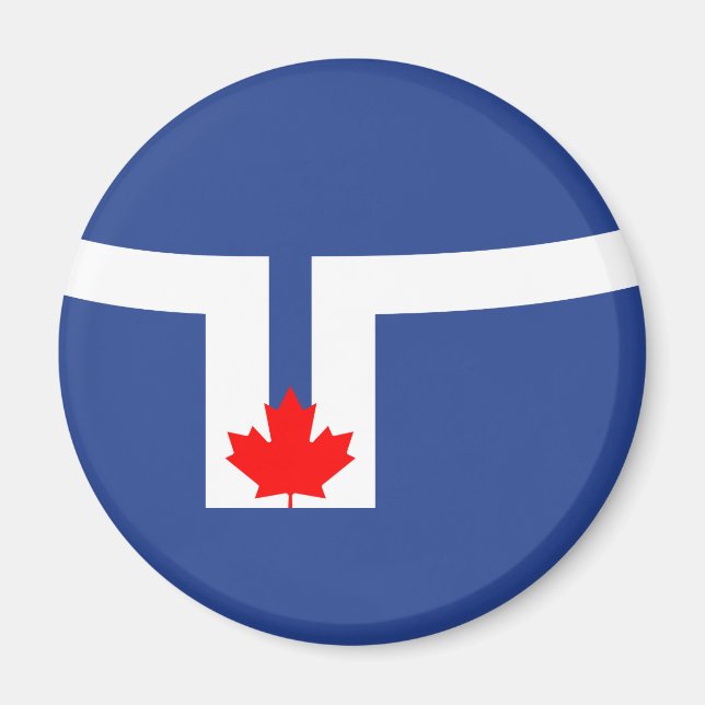 Flagga Toronto (Kanada) Magnet (Framsidan)