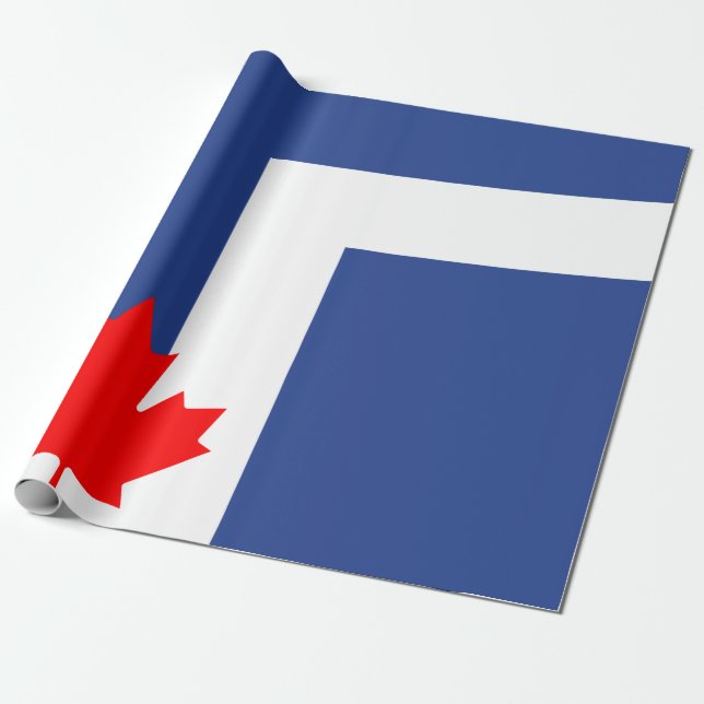 Flagga Toronto (Kanada) Presentpapper (Utrullad)