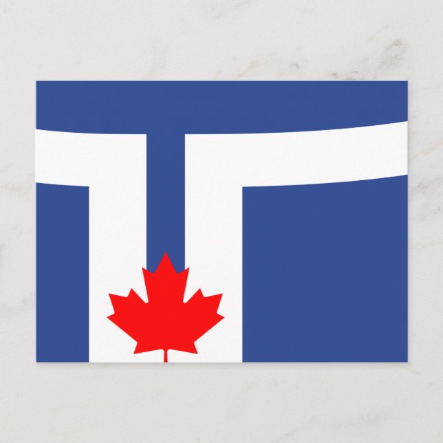 Flagga Toronto (Kanada) Vykort (Framsida)