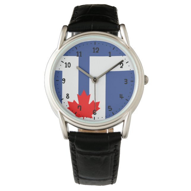 Flagga Toronto, Ontario Armbandsur (Framsida)