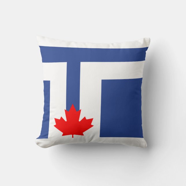 Flagga Toronto, Ontario Dekorativ kudde (Framsida)