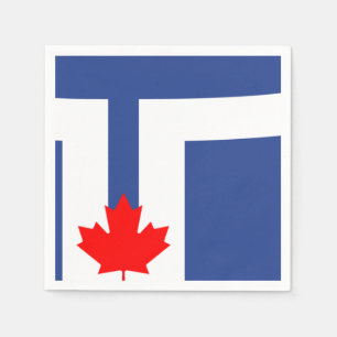 Flagga Toronto, Ontario Pappersservett