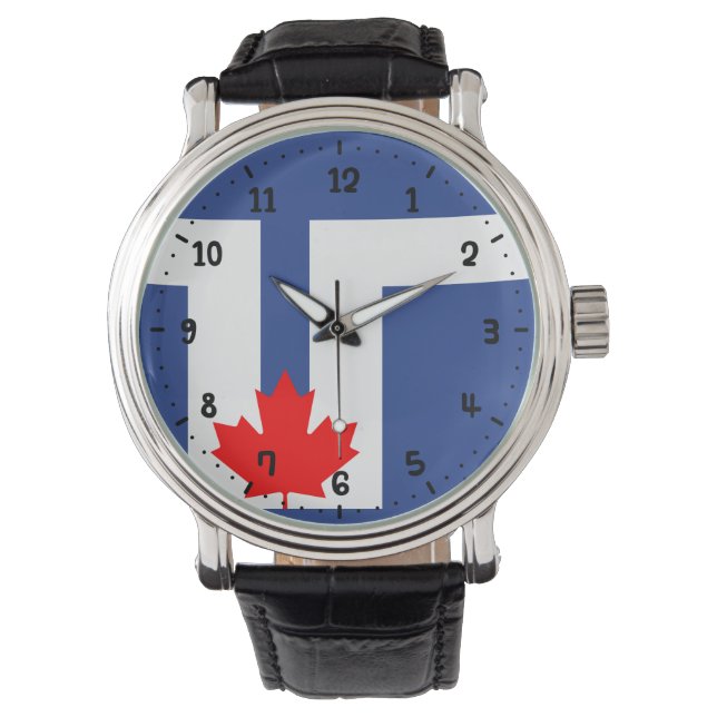 Flagga Toronto, Ontario Watch Armbandsur (Framsida)