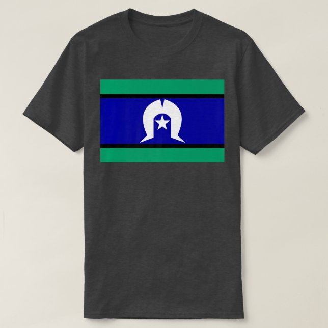 Flagga Torres Strait Islanders T Shirt (Design framsida)