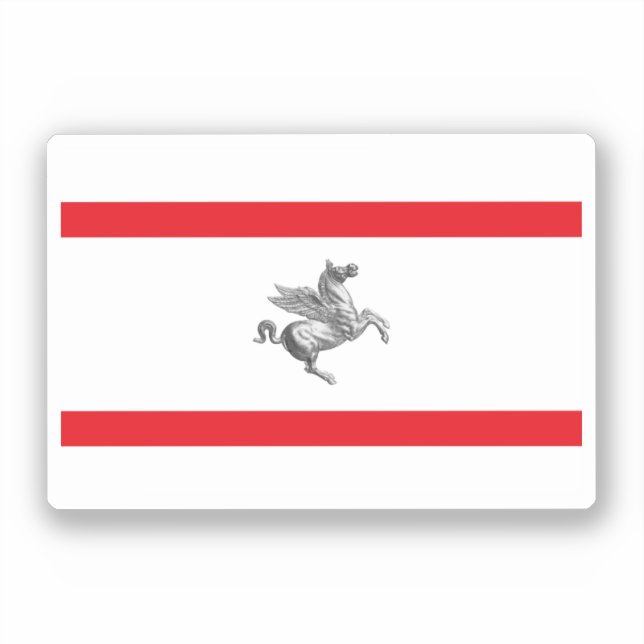 Flagga Toskana, ITALIEN Klistermärken (Framsida)