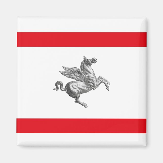 Flagga Toskana, ITALIEN Magnet (Framsidan)
