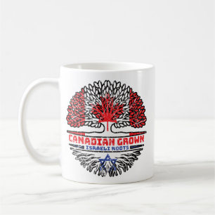 Flagga Träd Roots Israel Canadian Canada Kaffemugg