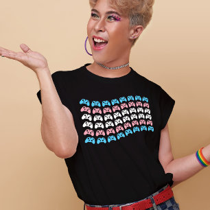 Flagga Transgender-Pride för spelarvideospelsstyre T Shirt