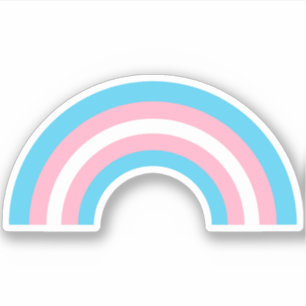 Flagga Transgender Rainbow Pride Klistermärken