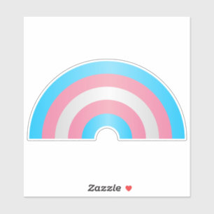 Flagga Transgender Rainbow Pride Klistermärken