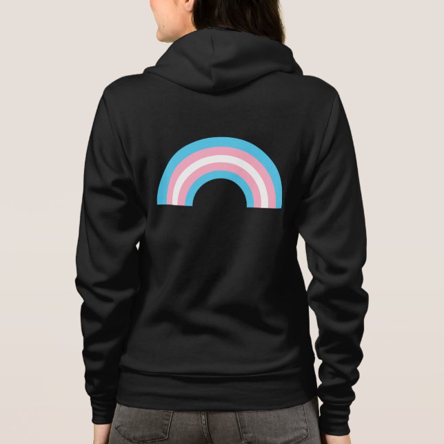 Flagga Transgender Rainbow Pride T Shirt (Baksida)