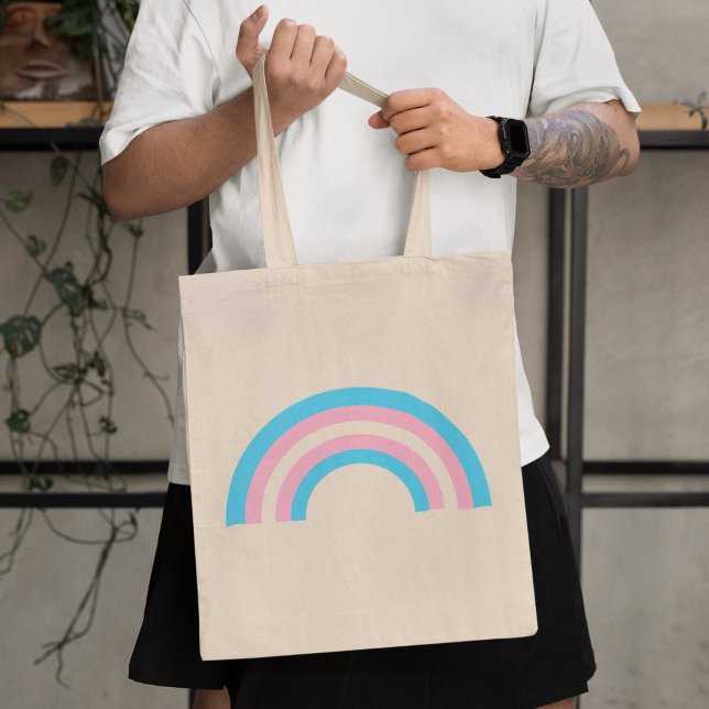 Flagga Transgender Rainbow Pride Tygkasse (Skapare uppladdad)