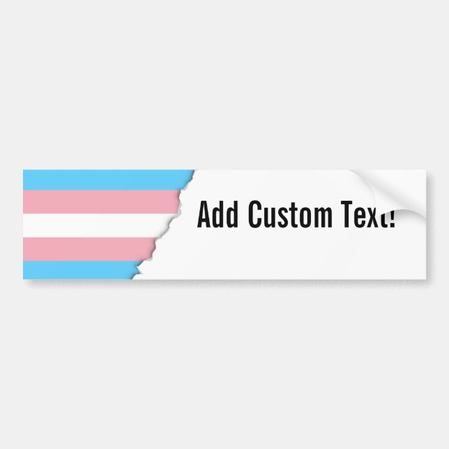 Flagga TransgenPride Bildekal (Framsidan)