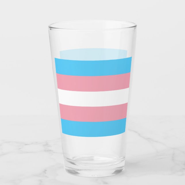 Flagga TransgenPride Glaskopp (Framsida)