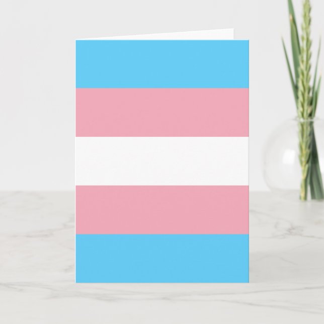 Flagga TransgenPride Kort (Framsida)