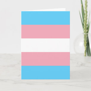 Flagga TransgenPride Kort