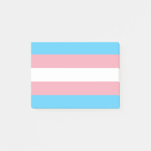 Flagga TransgenPride Post-it Block