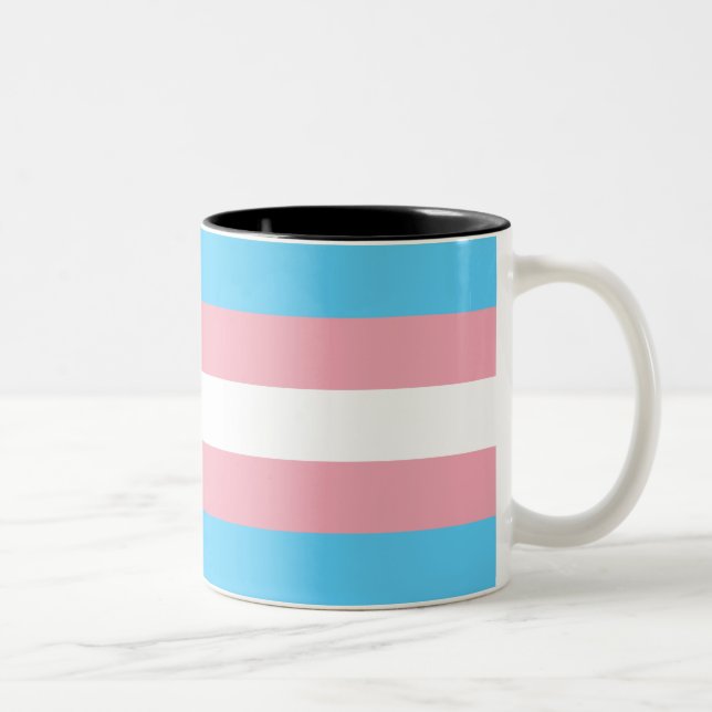 Flagga TransgenPride Två-Tonad Mugg (Höger)