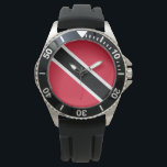 Flagga Trinidad och Tobago Armbandsur<br><div class="desc">Detta projekt är utmärkande för den nationella flagga Trinidad och Tobago, som officiellt är republiken Trinidad och Tobago, som är den sydligaste ön land i Västindien. Den består av de största öarna Trinidad och Tobago samt många mycket mindre öar. Trinidad och Tobago är särskilt kända för sin rikedom med fossila...</div>