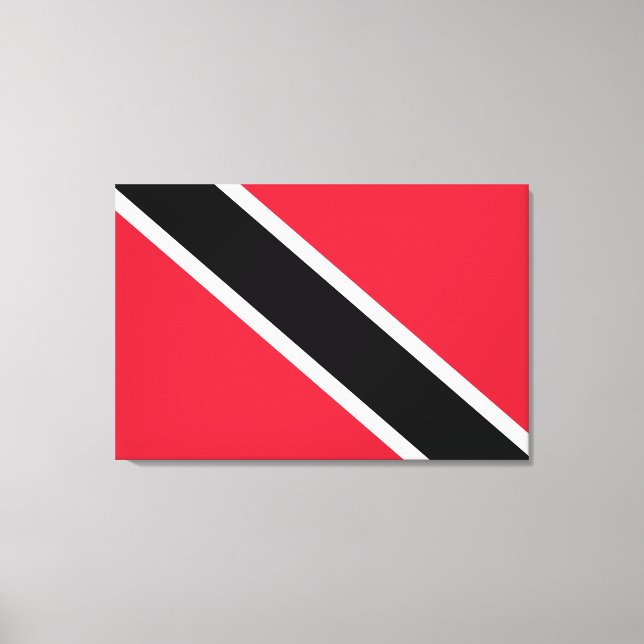 Flagga Trinidad och Tobago Canvastryck (Framsida)