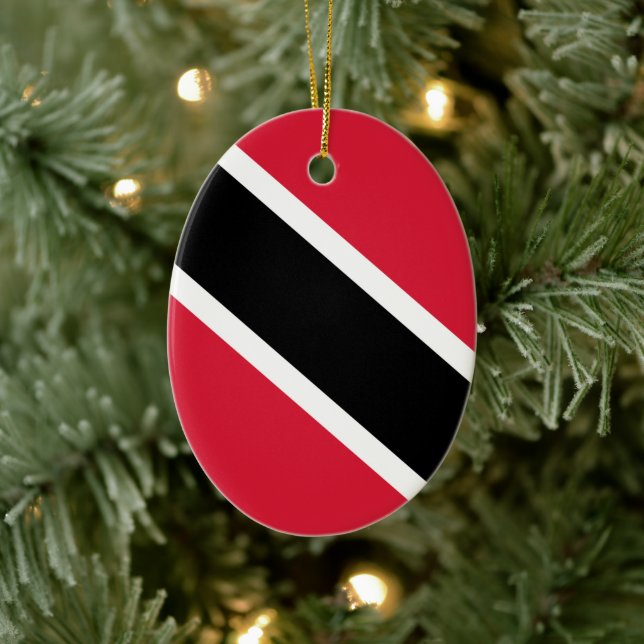 Flagga Trinidad och Tobago Julgransprydnad Keramik (Träd)