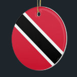 Flagga Trinidad och Tobago Julgransprydnad Keramik<br><div class="desc">Detta projekt är utmärkande för den nationella flagga Trinidad och Tobago, som officiellt är republiken Trinidad och Tobago, som är den sydligaste ön land i Västindien. Den består av de största öarna Trinidad och Tobago samt många mycket mindre öar. Trinidad och Tobago är särskilt kända för sin rikedom med fossila...</div>