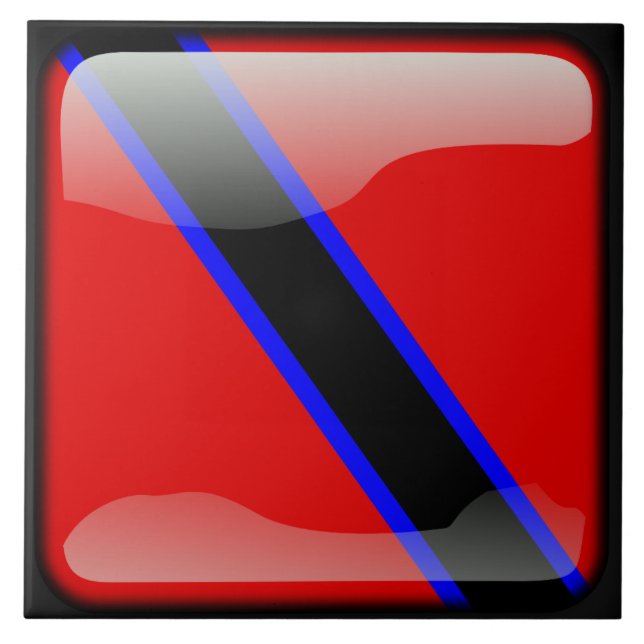 Flagga Trinidad och Tobago Kakelplatta (Framsidan)