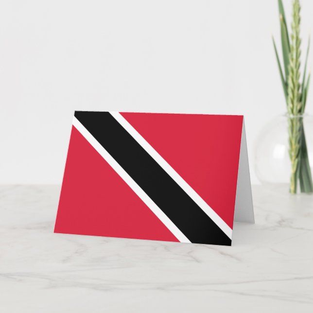 Flagga Trinidad och Tobago Kort (Framsida)