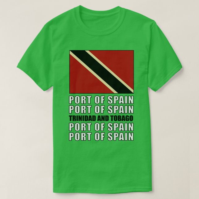 Flagga Trinidad och Tobago T Shirt (Design framsida)