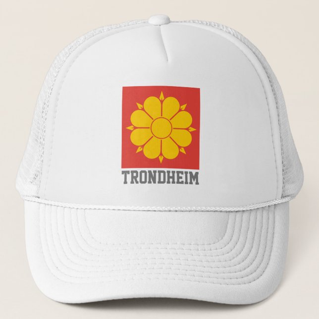 Flagga Trondheim, Norge Keps (Framsida)