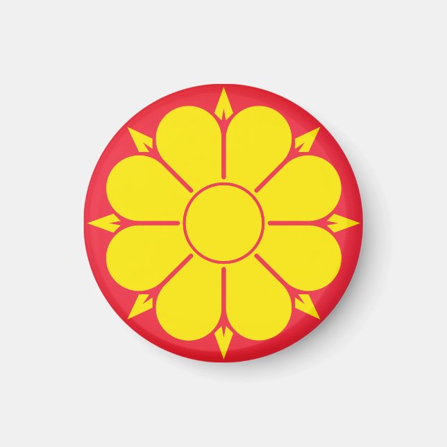 Flagga Trondheim, Norge Magnet (Framsidan)