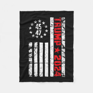 Flagga Trump 2024-45 47 Trump Betsy Ross Flagga Fleecefilt