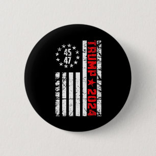 Flagga Trump 2024-45 47 Trump Betsy Ross Flagga Knapp
