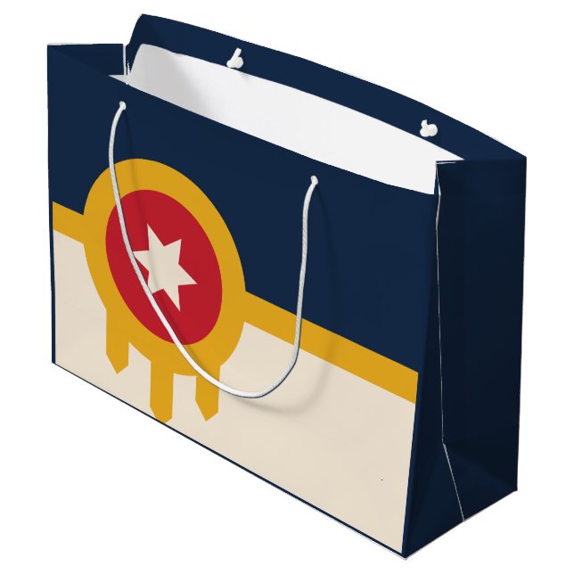 Flagga Tulsa, Oklahoma (Baksidan Vinklad)