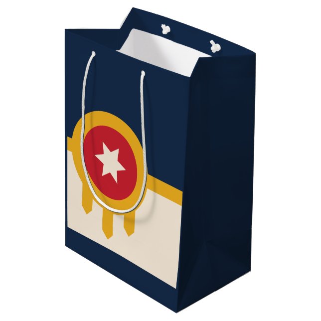 Flagga Tulsa, Oklahoma (Baksidan Vinklad)