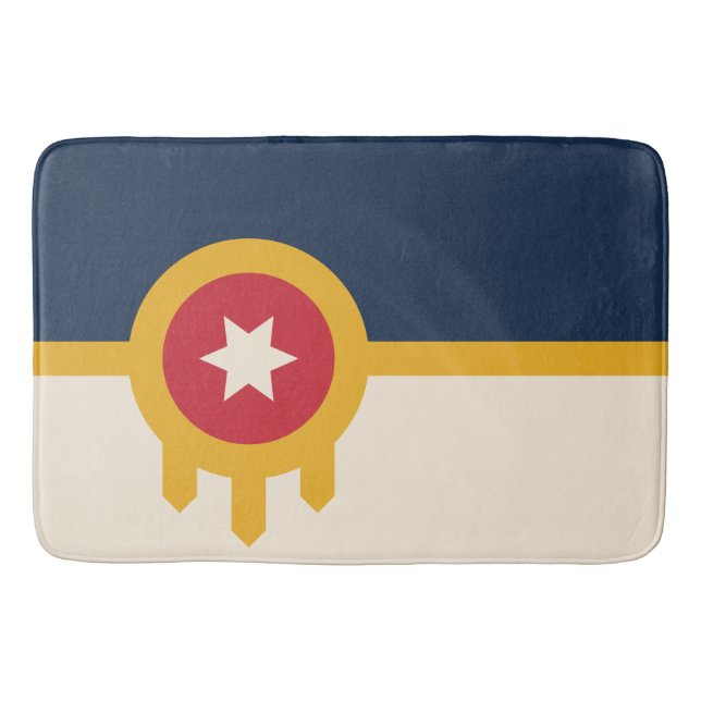 Flagga Tulsa (Oklahoma) Badrumsmatta (Framsidan)