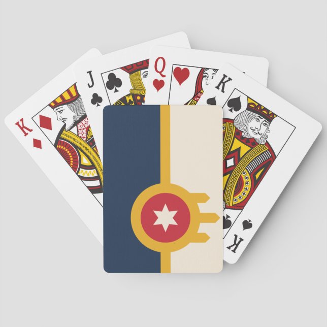 Flagga Tulsa (Oklahoma) Casinokort (Baksidan)