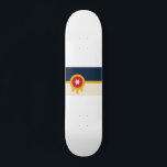 Flagga Tulsa, Oklahoma Mini Skateboard Bräda 18,5 Cm<br><div class="desc">Skateboard med en utformning med flagga Tulsa,  Oklahoma. En beige och marin blå flagga med en guld Osage-sköld som innehåller en röd cirkel och en beige sexuddig stjärna</div>