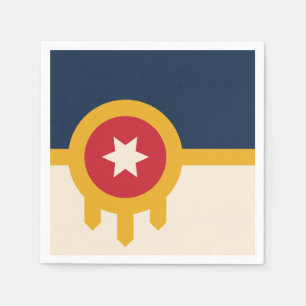 Flagga Tulsa, Oklahoma Pappersservett