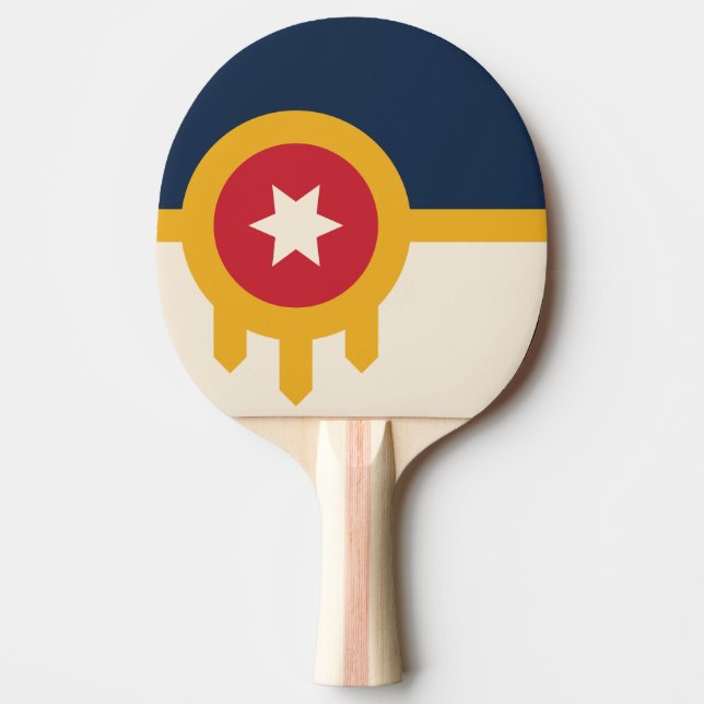 Flagga Tulsa, Oklahoma Pingisracket (Framsidan)