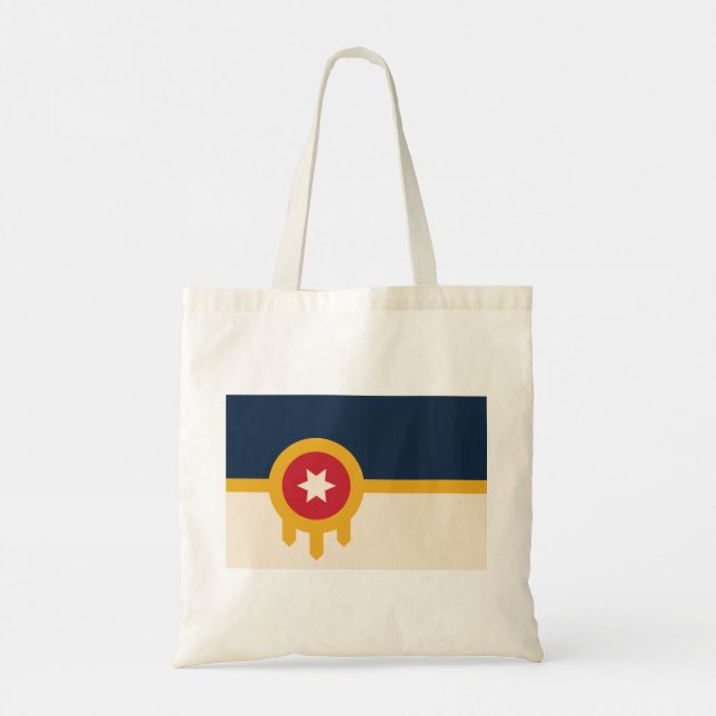 Flagga Tulsa (Oklahoma) Tygkasse (Baksida)
