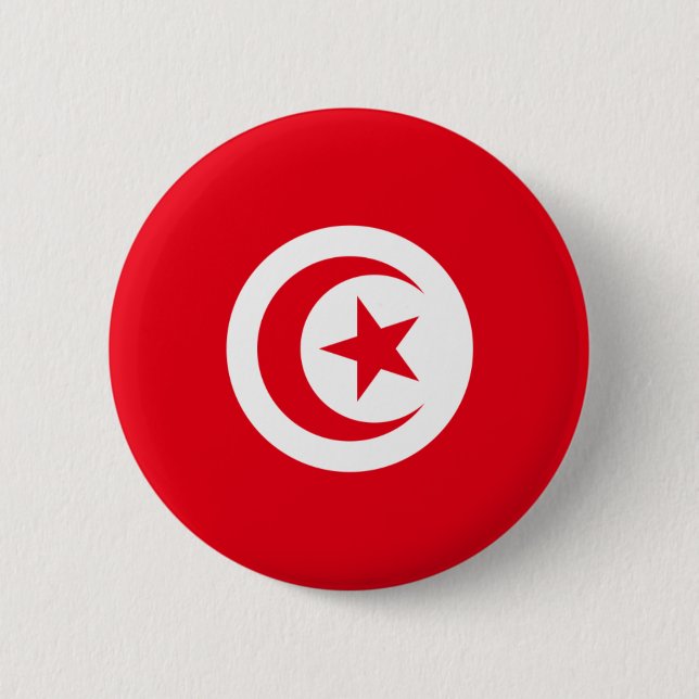 Flagga Tunisien Knapp (Framsida)