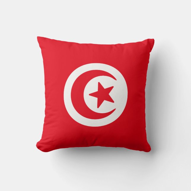 Flagga Tunisien Kudde (Framsida)
