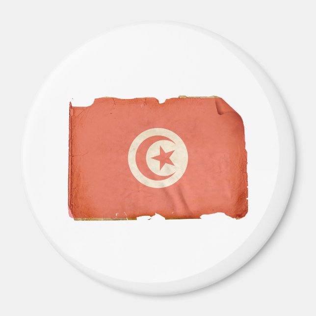 Flagga Tunisien Magnet (Framsidan)