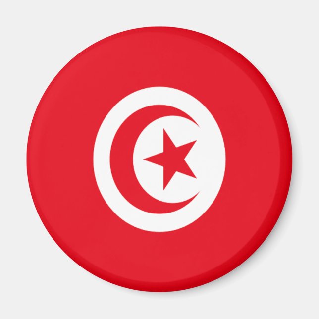 Flagga Tunisien Magnet (Framsidan)