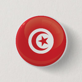 Flagga Tunisien Round Icon Knapp