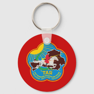 Flagga Tuvan People's Republic (1935-1939) Nyckelring