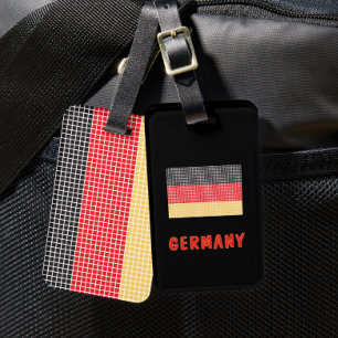 Flagga Tyskland Bagageetikett Bagagebricka