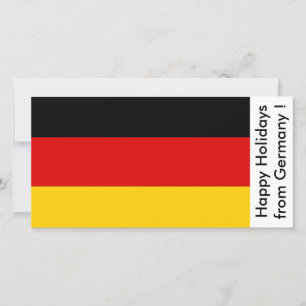 Flagga Tyskland, Glad helg från Tyskland Julkort