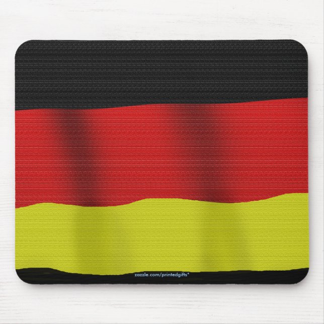 Flagga Tyskland Patriotic Världs flaggor Mousepad Musmatta (Framsidan)